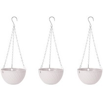 마켓감성 파스텔 무늬 행잉 화분 걸이 3p, 화이트