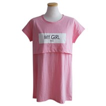 마미누리 F 마이걸 덮개 반팔 수유티