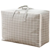 하늬통상 패브릭 이불정리함 특대형, 그레이체크, 1개