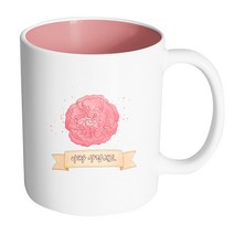 핸드팩토리 카네이션블라썸 아빠 사랑해요 머그컵, 내부 파스텔 핑크, 1개