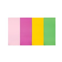 퍼니존 퍼니테라피 베이비핑크비비드 시리즈 3 유아폴더매트, 베이비핑크 + 핫핑크 + 옐로우 + 그린