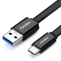 펀디안 C타입 USB3.0 초고속 데이터 충전 케이블 1.5m, 1개