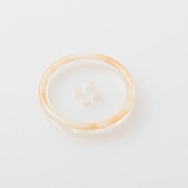 HR빅버튼 보라카이 단추 18mm, 베이지, 4개입