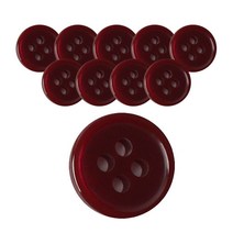 동화상가몰 DY와이셔츠 단추4 요크 10mm, WINE, 10개입