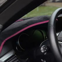 블랙라벨 샤무드 블랙 원단 대쉬보드커버 핑크, 현대, 올 뉴 투싼 2016년~(센터 무)
