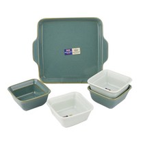 로얄벤톤 멀티 플래이트 소 빈티지그린 + 밀크그린 세트, 1세트, 트레이 + 멀티볼 4p