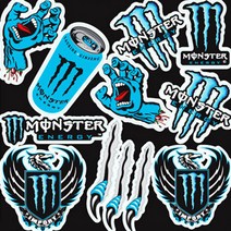 모터스티커 오토바이 튜닝 스티커 세트, 몬스터9, 1세트