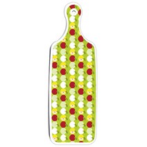 로엠디자인 양면 서빙 도마 보드 물고기패턴, 애플연두, 1개