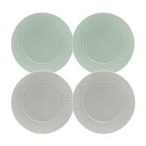 젠한국 젠 포레스트 라이트그레이 접시 17cm + 셀라돈 접시 17cm, 4개입, 단품