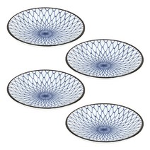 디어리빙 블루체인 접시 14cm, 4개입, 단품