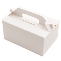 봄91 SW 조각케익 앞열림상자 대 18 × 12 × 9 cm, 화이트, 5개입