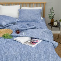 까사엘 인견홀짝누비 이불, 블루