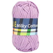 밀키코튼블루 면혼방 뜨개실, C33 라벤더, 1개
