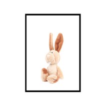 더윤 북유럽 캔버스 액자 KID0024, 메탈블랙