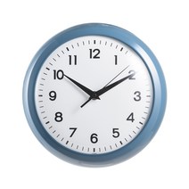 오리엔트 레트로 인테리어 메탈 벽시계 OT849B, 블루