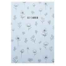 O CHECK DESIGN GRAPHICS LE CAHIER M 노트, FLORAL BLUE, 1개