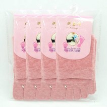 비비마리아 여성용 중목 발가락양말 4족