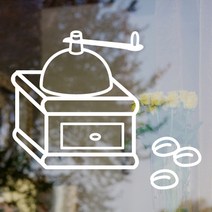 디자인수풀 그래픽 스티커 빅 아이콘 64, 화이트