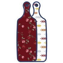 로엠디자인 블루 에디션 서빙 도마 보드 소나무화이트, 장미적색, 1개
