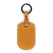 네임드컴퍼니 Origin 기아 신형 4버튼 가죽 스마트키 케이스 K02 올뉴쏘렌토UM, 허니옐로우