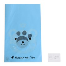 황씨네도시락 애니멀 봉투 곰 30p + 스티커 발렌타인 사각 30p, 1세트