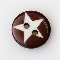 HR빅버튼 하노이 NO33 단추 15mm, 혼합 색상, 4개입