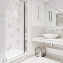디자인수풀 북유럽 스타일 샤워 윈도우 시트지, SW650