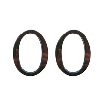 DM 알럽홈 인테리어 아크릴 엠블렘 장식 2p, 브라운O