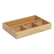 하우스레시피 뱀부 4칸 서랍정리대, 1개