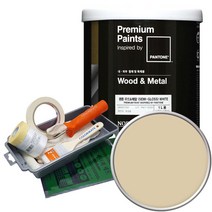 팬톤 우드앤메탈 페인트 반광 1L 세트, 13-1009 Biscotti