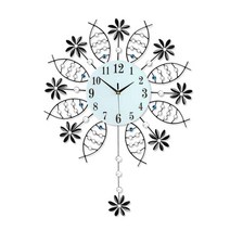 더자카 플라워피쉬 아날로그 벽시계, Y315ZHIW109