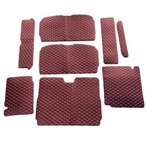 JIAODIAN 프리미엄 퀼팅 트렁크 매트 버건디, 푸조, 3008 2011년~2013년