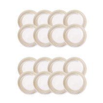 쓱싹 빗살골드 플라스틱 일회용 접시 18cm 8p, 8개입, 2개