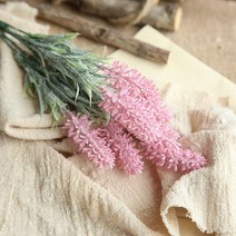 블랙앤화이트 인테리어 조화 꽃화분 리얼 라벤다부쉬, 핑크, 1개