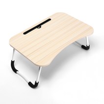 리빙조이 레그 슈즈 커브 접이식 테이블, 홀화이트우드