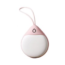 카컴 2 IN 1 충전식 물방울 손난로 보조배터리, WT-W7, 피치파우더