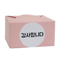 황씨네도시락 레이스박스 핑크 10p + 원형 감사합니다 화이트 10p, 혼합 색상, 1세트