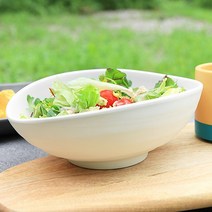 칠린 멜라민 웨어 오발 다용도보울 특대, 화이트, 1개