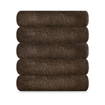 까사베르데 마일드 소프트 세면 타월 170g 30수 코마사, 테디브라운, 5개