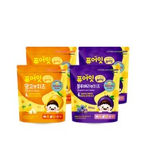 퓨어잇 내이브로 망고엔치즈 2p + 블루베리엔치즈 2p, 망고치즈, 블루베리치즈, 1세트