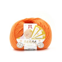 하마나카 넨네 뜨개 털실, #13 오렌지, 150m