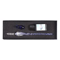 미니제이드 크리스탈 유리 딥 잉크 만년필 선물 세트, A