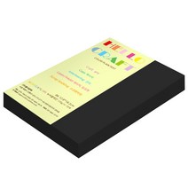 뉴씨플레인 종이문화 양면색상지 No.47 검정색, 360매입