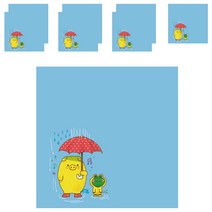 디자인매드 떡메모지 피그 85 x 85 mm 100p, 03 스카이블루, 8개입