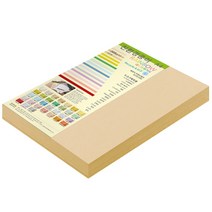 종이문화 두꺼운양면 카드지 레인보우카드 No.03 베이지, A4, 100매