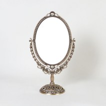 크레디스 엔틱메탈 스텐딩 매화 화장대거울 라지, 주석
