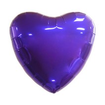 파티팡 하트은박 풍선 46cm, 퍼플, 10개입