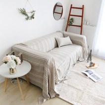 까사베르데 베이지 자카드 소파커버, beige