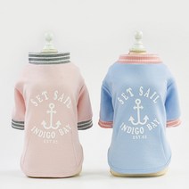 펫츠랜드 강아지 인디고베이 티셔츠 2p, 핑크, 블루