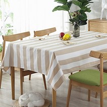 앤티스 LONDON STRIPE 테이블보, 브라운, 가로 140cm x 세로 140cm